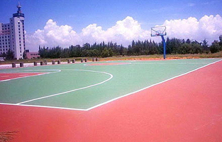 環氧地坪施工公司講下什么地坪漆適合球場施工?